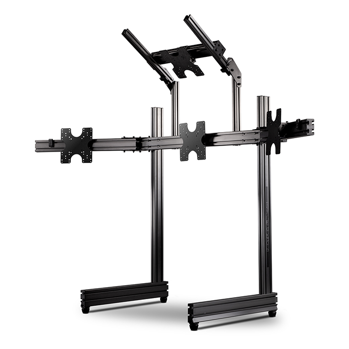 ELITE QUAD MONITOR STAND CARBON GREY