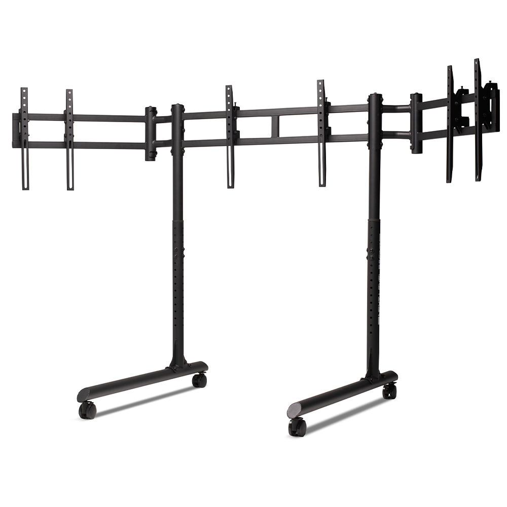 Next Level Racing Racing Round Tube Freestanding Triple Monitor Stand